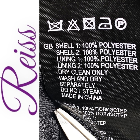 REISS Beech Black V-Back Sleeveless Sheath Dress, Size 10 - Picture 8 of 10